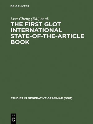 cover image of The First Glot International State-of-the-Article Book
